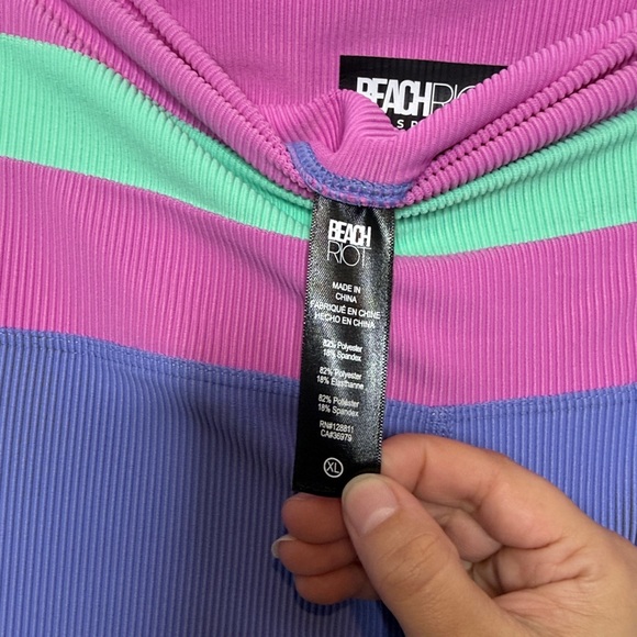 Beach Riot Sport Colorblock Ribbed Melinda Legging - Picture 5 of 6